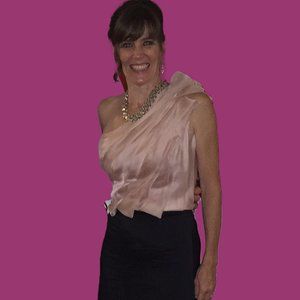 Blush Silk Tuile Top